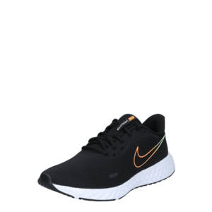 NIKE Sneaker de alergat 'Revolution 5' negru / portocaliu / verde mentă imagine
