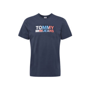 Tommy Jeans Tricou bleumarin / alb / albastru deschis / roșu imagine