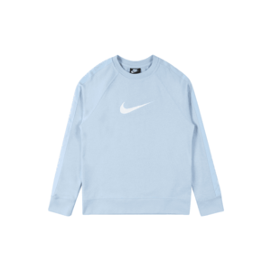 Nike Sportswear Bluză de molton albastru deschis / alb imagine