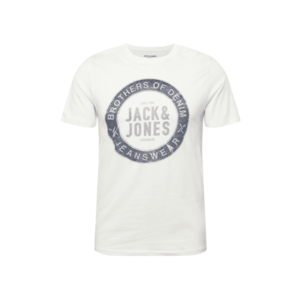 JACK & JONES Tricou crem / bleumarin / gri imagine