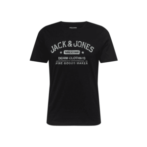 JACK & JONES Tricou negru / alb imagine