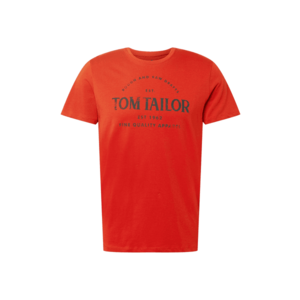 TOM TAILOR Tricou portocaliu închis / bleumarin imagine