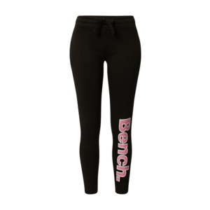 BENCH Pantaloni 'COREY' negru / roz / alb imagine