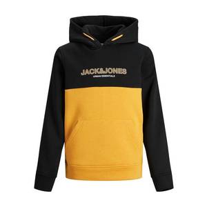 Jack & Jones Junior Bluză de molton 'Urban' negru / galben miere / alb imagine