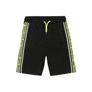 OVS Pantaloni negru / galben neon / gri deschis imagine