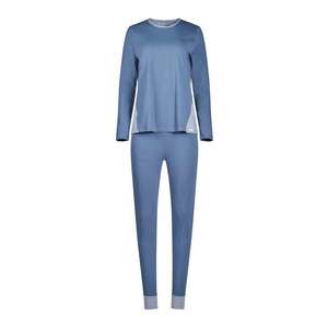 Skiny Pijama albastru închis / alb / gri imagine