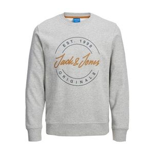 JACK & JONES Bluză de molton 'JERRY' gri metalic / gri amestecat / auriu imagine