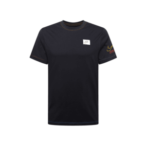 Nike Sportswear T-Shirt negru / alb / turcoaz / galben citron / roși aprins imagine