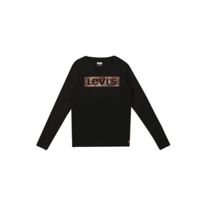 LEVI'S Tricou negru / roșu / kaki imagine