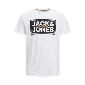 JACK & JONES Tricou 'JORTAPES' alb / negru imagine