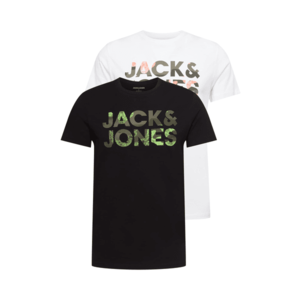 JACK & JONES Tricou 'OLDIER' negru / alb / mai multe culori imagine
