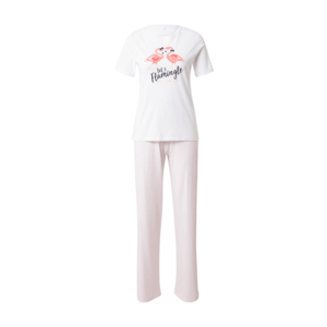 ONLY Pijama 'MARIE' roz / alb / roz / negru imagine