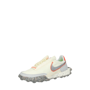 Nike Sportswear Sneaker low 'Waffle Racer Crater' alb / portocaliu / gri argintiu imagine