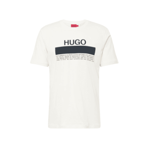 HUGO Tricou 'Daitai' alb / negru imagine