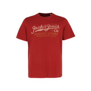 Jack & Jones Plus Tricou roșu / roz / galben imagine