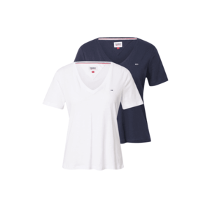 Tommy Jeans Tricou alb / bleumarin imagine