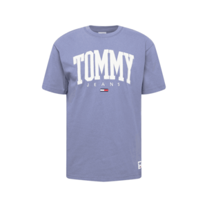 Tommy Jeans Tricou alb / albastru porumbel / roșu / albastru închis imagine
