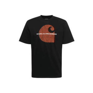 Carhartt WIP Tricou negru / alb / portocaliu imagine