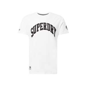 Superdry Tricou alb / negru imagine