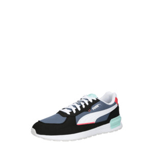 PUMA Sneaker low albastru porumbel / alb / negru / portocaliu somon / verde mentă imagine