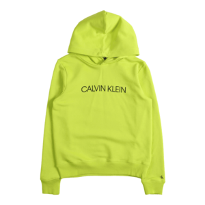 Calvin Klein Jeans Bluză de molton verde neon / negru imagine