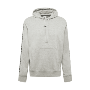 Nike Sportswear Bluză de molton gri amestecat / alb / negru imagine