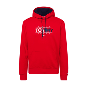 Tommy Jeans Bluză de molton roșu / alb / roșu deschis / albastru închis imagine