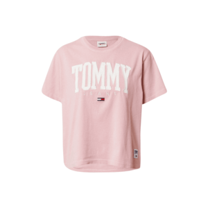 Tommy Jeans Tricou roz deschis / alb / bleumarin / roșu imagine