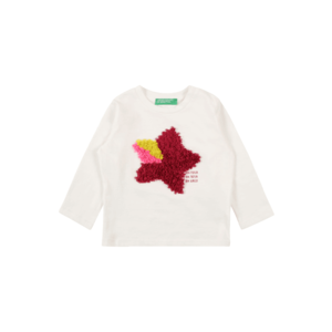 UNITED COLORS OF BENETTON Tricou alb / roşu închis / galben / roz imagine