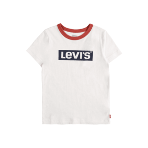 LEVI'S Tricou alb / albastru noapte / roșu imagine