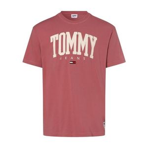 Tommy Jeans Tricou roz deschis / alb / albastru noapte / roșu imagine