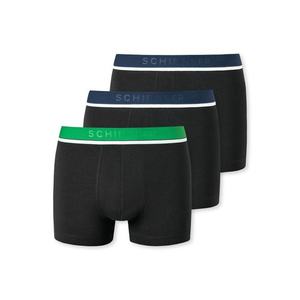 SCHIESSER Boxeri negru / verde iarbă / bleumarin / alb imagine