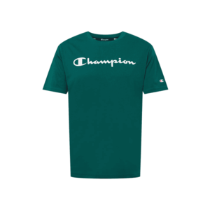 Champion Authentic Athletic Apparel Tricou verde smarald / alb / roșu imagine