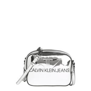 Calvin Klein Jeans Geantă de umăr argintiu / negru imagine