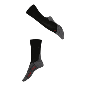 FALKE Șosete sport negru / gri amestecat / roșu imagine