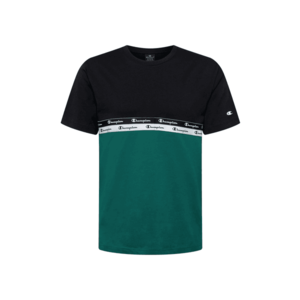 Champion Authentic Athletic Apparel Tricou negru / alb / verde smarald imagine