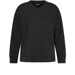 SAMOON Bluză de molton negru imagine