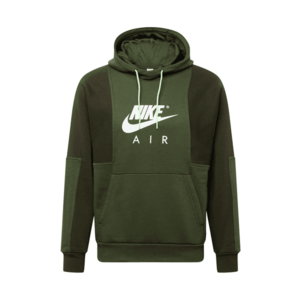 Nike Sportswear Bluză de molton verde / verde închis / alb imagine