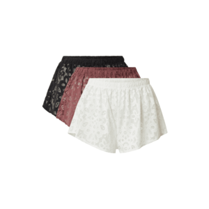 Gilly Hicks Pantaloni de pijama alb / negru / roșu burgundy imagine