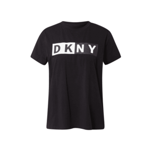 DKNY Sport Tricou funcțional negru / alb imagine