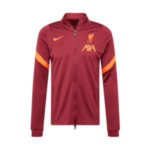 NIKE Bluză cu fermoar sport 'Liverpool FC Strike' roşu închis / portocaliu imagine