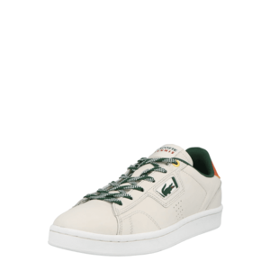 LACOSTE Sneaker low alb lână / verde iarbă / roși aprins / negru / portocaliu închis imagine