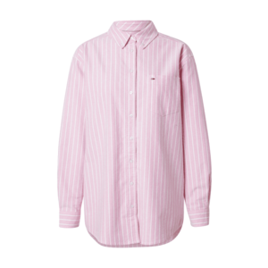 Tommy Jeans Bluză roz / alb imagine