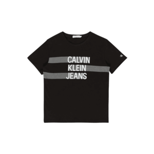 Calvin Klein Jeans Tricou 'DIMENSION' negru / alb imagine