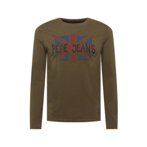 Pepe Jeans Tricou 'ROLAND' kaki / roșu pastel / gri metalic / albastru imagine