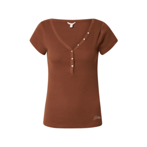 GUESS Tricou maro caramel imagine