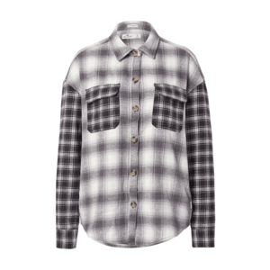 HOLLISTER Bluză negru / alb / gri taupe imagine