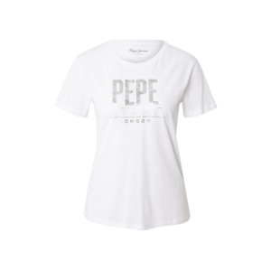 Pepe Jeans Tricou 'BLANCAS' alb / auriu imagine
