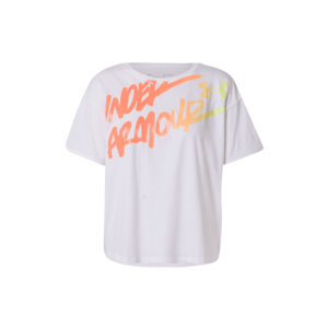 UNDER ARMOUR Tricou funcțional alb / corai / portocaliu / galben neon imagine