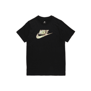Nike Sportswear Tricou negru / gri deschis / grej / galben neon imagine